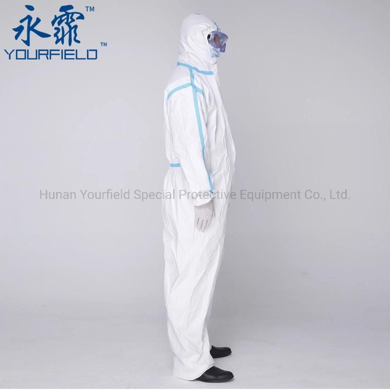 Yourfield Medical Clothes Safety Clothing Personal Protective Equipment in Healthcare Settings Coveralls