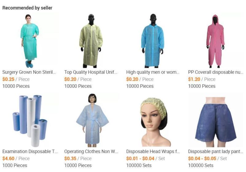 Hot Sale Medical Worker Uniform Disposable Surgical Gown