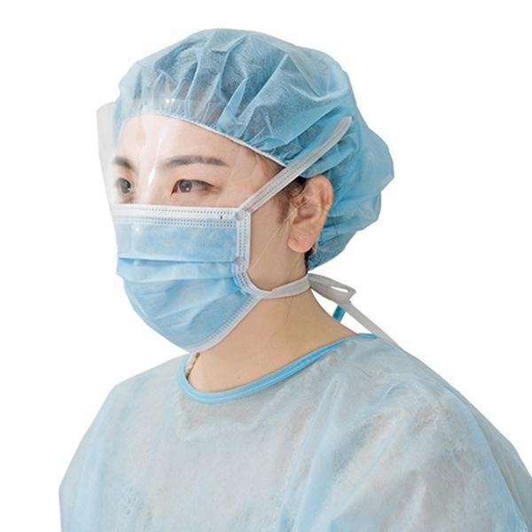 Disposable Non-Woven Fabric Meltblown Facemask with Eye Shield