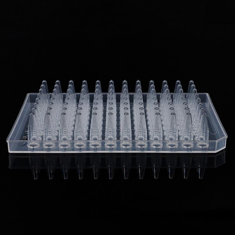 Factory Supply Wholesale Price 0.2ml Transparent Half Skirt 96well PCR Plate