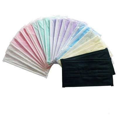 Factory Wholesale 3ply Disposable Black Face Mask