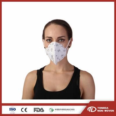 China White List Nano Mask CE 2 Layer Earloop Half Face Nonwoven African Fabric Face Masks Face Mask Reusable