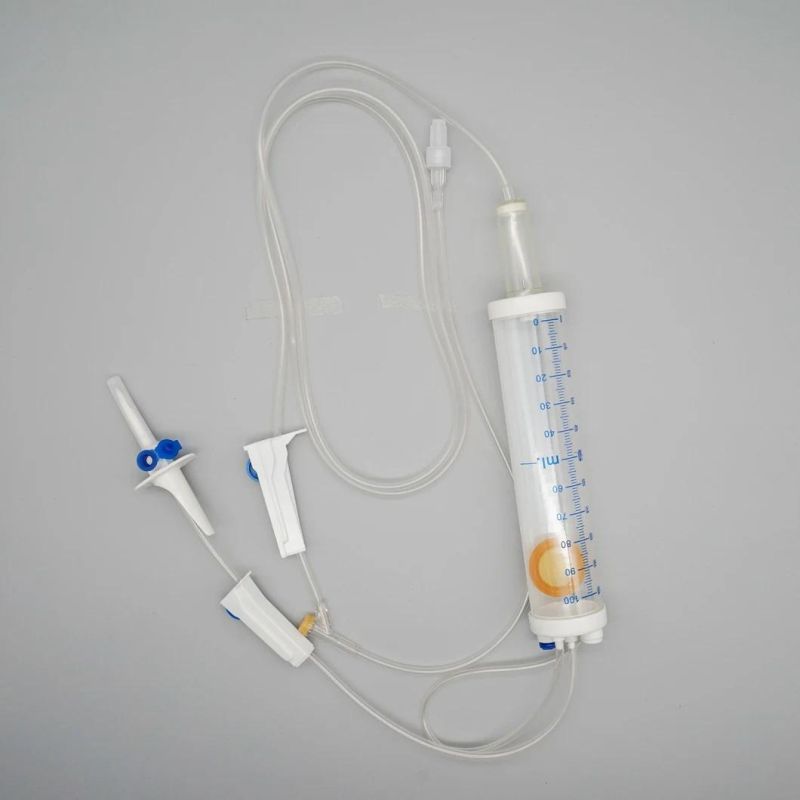 Medical IV Infusion Set with Air Vent Filter Luer Slip CE ISO