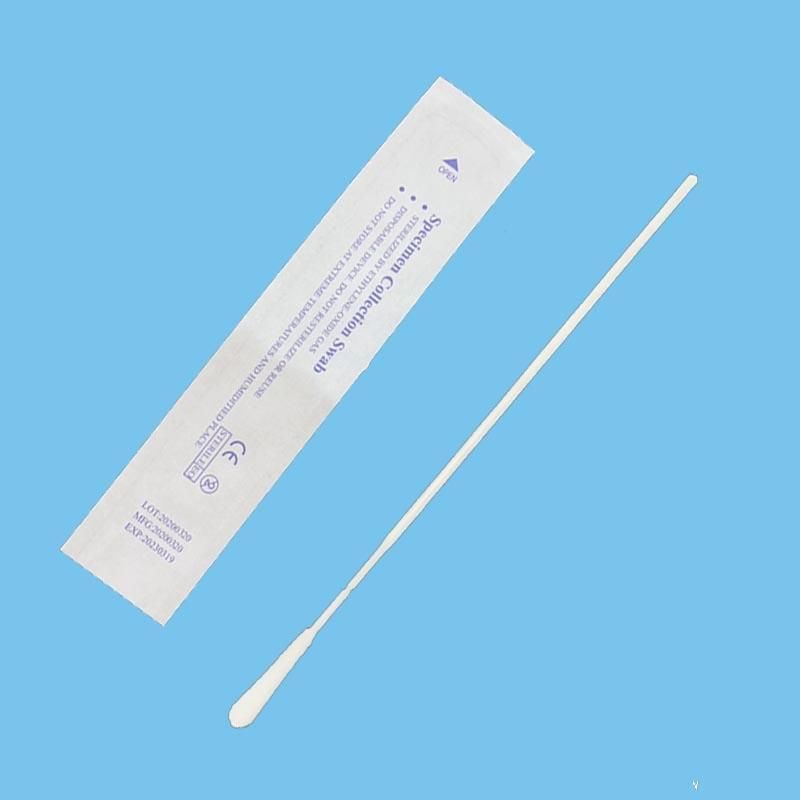 Medical Disaposable Testing Oral Nylon Throat Flocked Swab