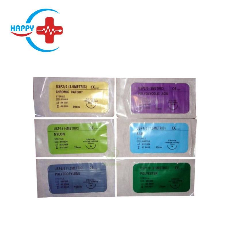 Hc-K041 High Quality Stainless Steel Medical Disposable Sterile Sutures Surgical Used Suture Needle