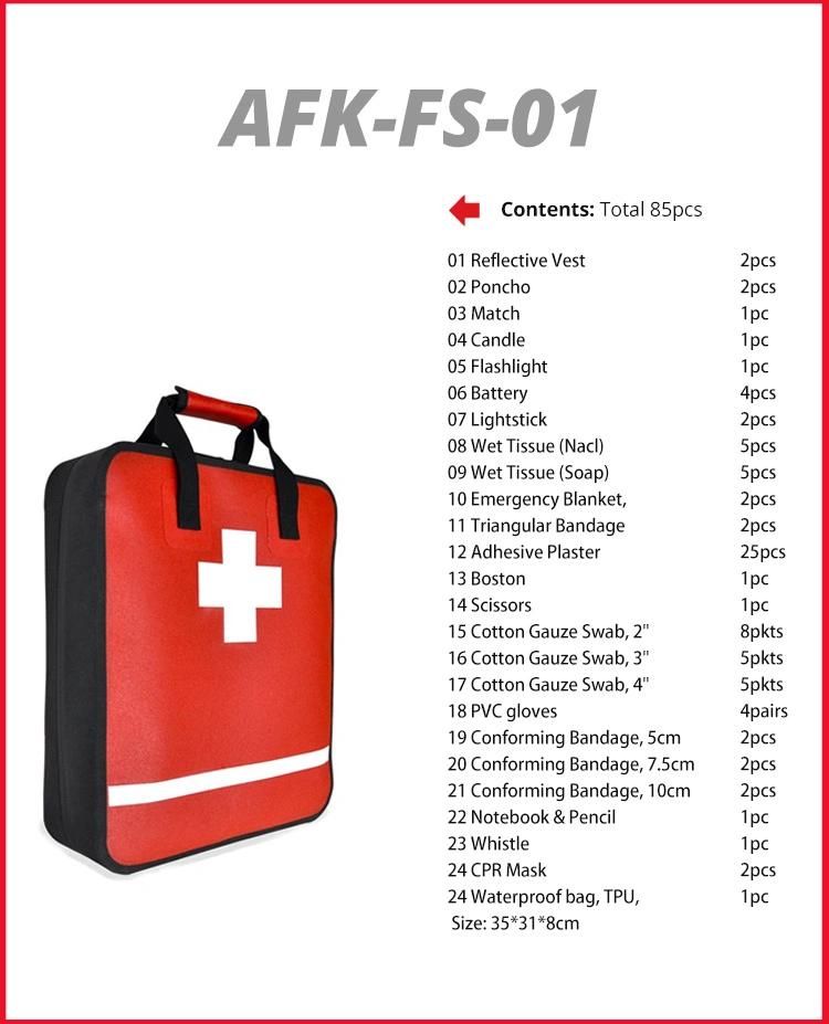 Factory Wholesale Promotion Private Label Medical Waterproof Mini Travel Camping First Aid Kit