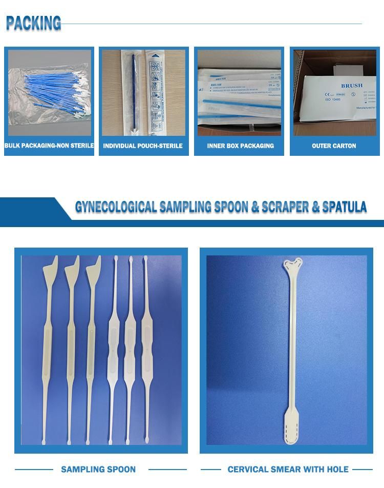 Plastic Disposable Medical Sterile Gynaecological Cervical Brush Cytology Brush