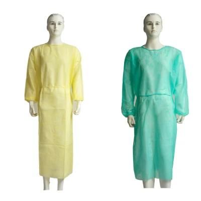 Medical Waterproof/Plastic Operation/PP Isolation Clothing High Quality Non-Surgical Hospital Isolation Gown Medical