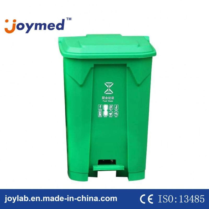 Best Price 87L Plastic Step-on Trash Can Hands-Free Waste Bin Large Capacity Commercial Utility Step Foot Pedal Garbage Bin