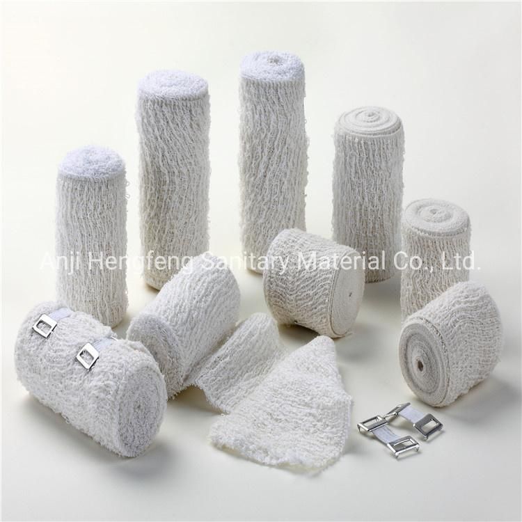 High Elastic Crepe Bandage for Wound Caring Medical Disposable Bleached Africa Market