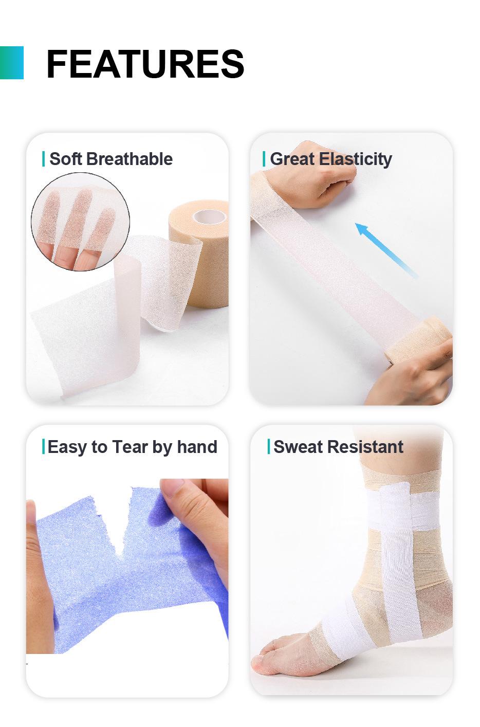 Skin Colour Sports PU Foam Sponge Bandage