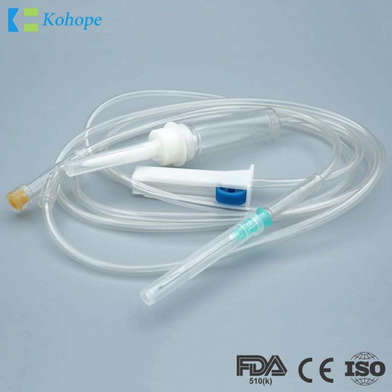 Disposable Medical Sterile Infusion Set, High Quality Giving Set, with/Without Filter/Needle, Luer Lock/Slip