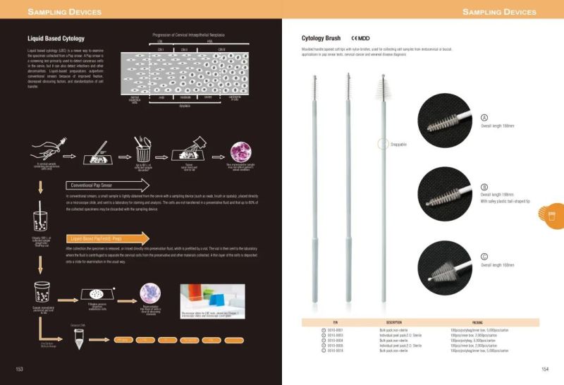 Disposable Sampling Cups Container and Disposable Sampling Brush Consumable