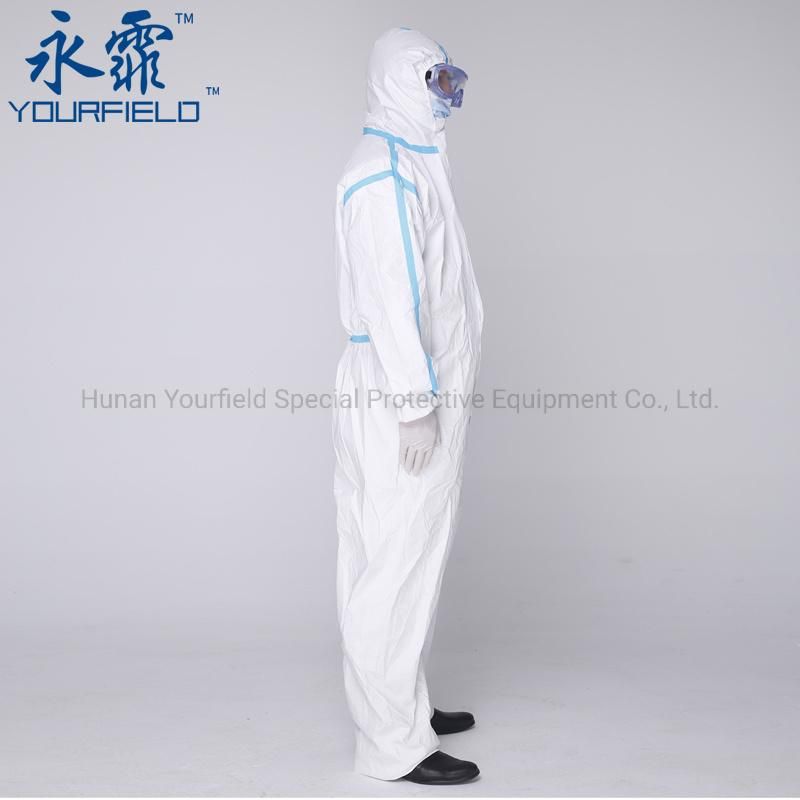 in Stock Disposable Sterile Hospital Coverall Surgical Medical Safety Protective Clothing