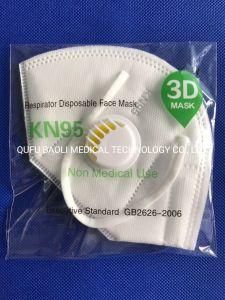 2020 FFP2 KN95 5 Ply Pm2.5 3D Folding Disposable Respiratory Facemask Face Mask in Stock with Valve