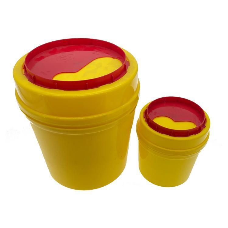 5L Round Shape Disposable Medical Waste Needle Storage Safety Sharp Container