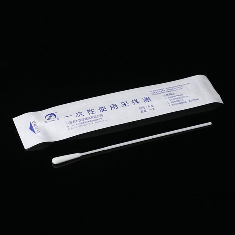 Medical Disposable Specimen Collection Sterile Nylon Flocked Nasopharyngeal Swab Throat Oral Nasal Swab