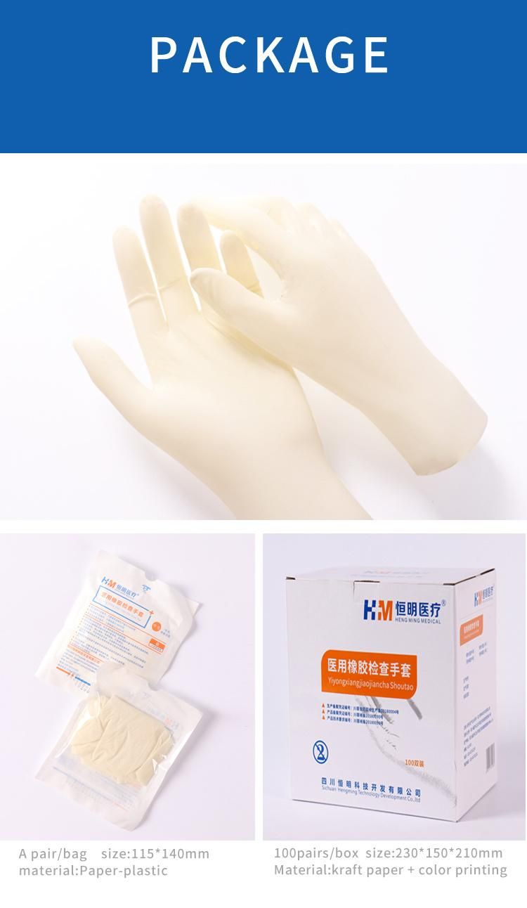 Surgical Latex Powder Free Examination Glove Guante Luxury Disposable Latex Gloves Cheap