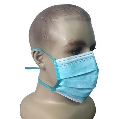 Disposable 3-Ply Non-Woven Dental Surgical Face Mask Tie-on Bands Type II