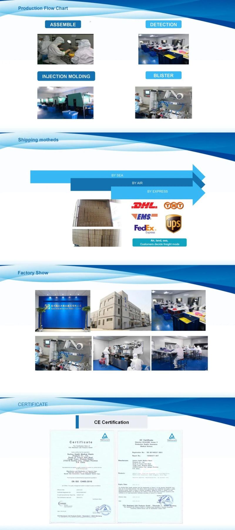 Health Medical Combi Stopper for Hospital Use