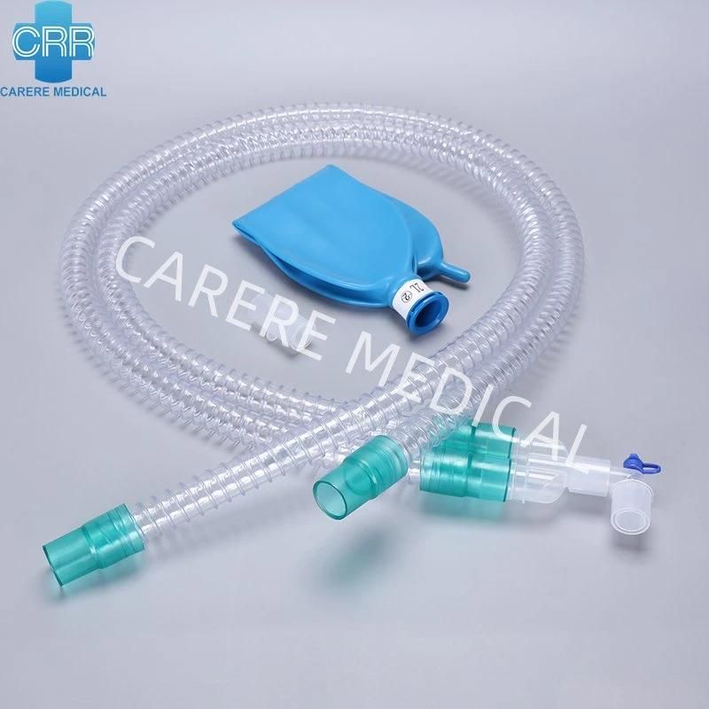 Disposable Anesthesia Ventilator Breathing Corrugated Expandable Smoothbore Circuit ICU Use