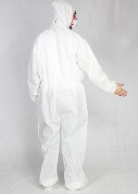Disposable Coverall Hooded PP Fabric Full Body Protection Clothing