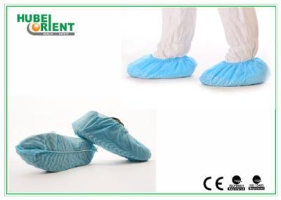 China Producing Medical Use Non-Woven Shoe Cover with Non-Slip Stripes Sole for Clinic