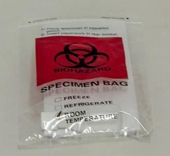 3/4layers 95kpa Laboratory Plastic Zip Lock Biohazard Specimen Transport Bags