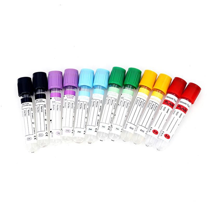 Medical Disposable Supply Glass or Pet EDTA K2 K3 Plain Gel&Clot Heparin ESR Vacuum or Non-Vacuum Blood Collection Test Tube