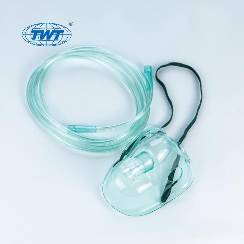 Single Use Medical Disposable Oxygen Mask for Adult with Tube