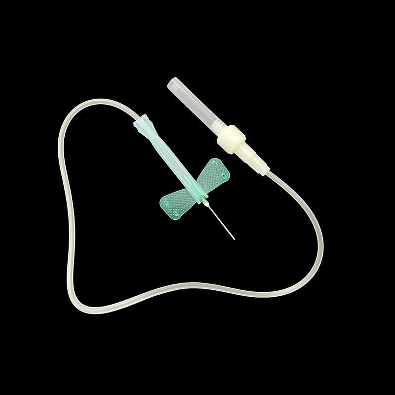 Disposable Medical Sterile Butterfly Holder Safety Needle Vacuum Blood Collection Set with Wing