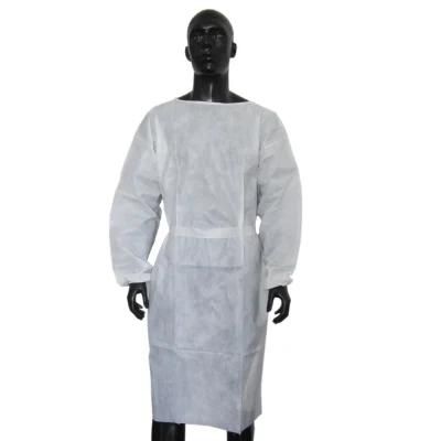 Worker Uniform Disposable Nonwoven PP/PP+PE/SMS Isolation Gown