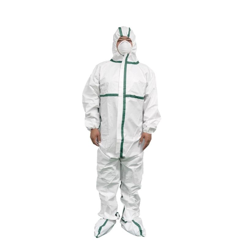 Disposable Safety Protective Clothing Coverall with Hood