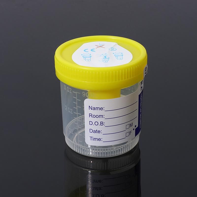 New Style Sterile Urine Test Sampling Plastic Container Cup