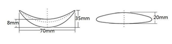 White Silicone Gel Chin Implants