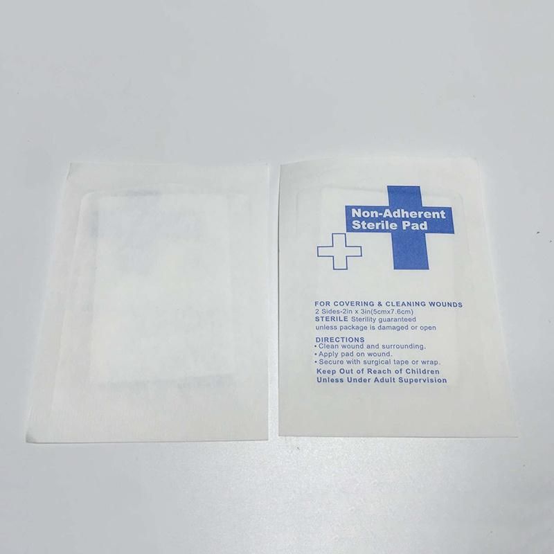 Medical High Quality Non-Adherent Sterile Pad 5X7.6cm Non-Woven Dressing Pad