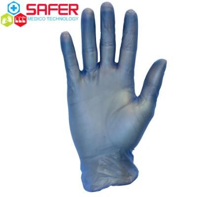 Disposable Working Blue Vinyl Gloves