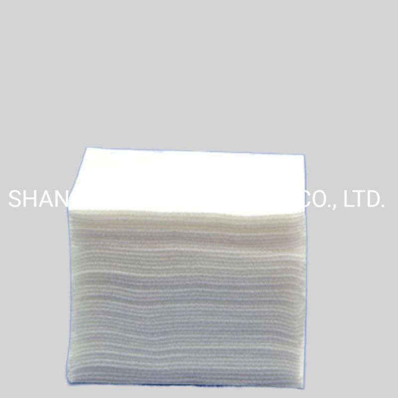 Disposable Medical Hemostatic Non Sterile Cotton Absorbent Gauze Swabs with X Ray Thread