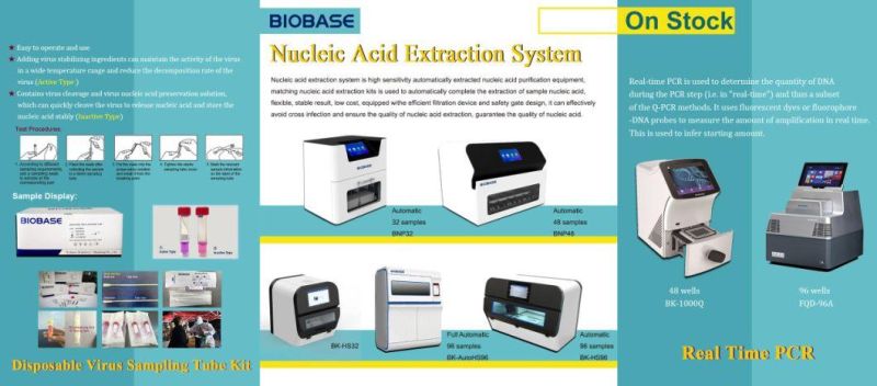 Biobase 0.1ml Single PCR Tube 0.2ml PCR Tube 8-Strip Transparent PCR Tube