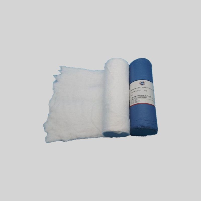 Surgical Medical Absorbent Hydrophilic 100% Cotton Wool Roll, Medical Products Absorbent Zigzag Cotton Wool