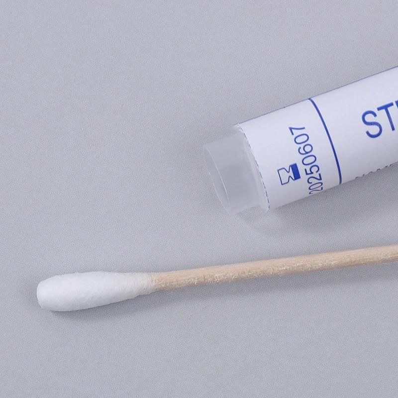 New Design Medical Test Sterile Bamboo Stick Cotton Swab