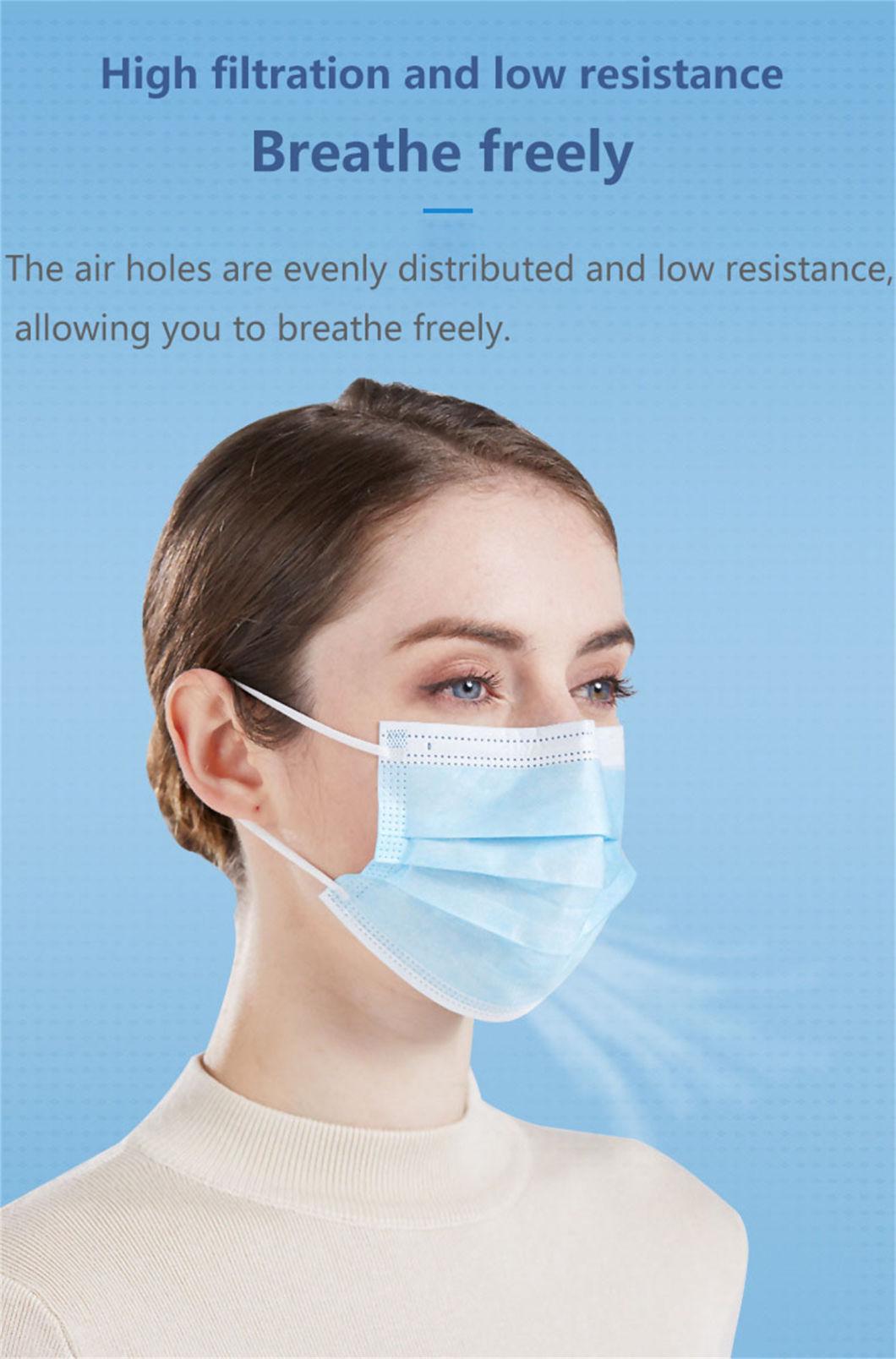 3 Ply Non Woven Hospitaldisposable Medicalface Mask Manufacturer Supplier