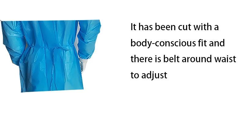 Protective Clothing 45GSM Medical Safety Isolation Gown