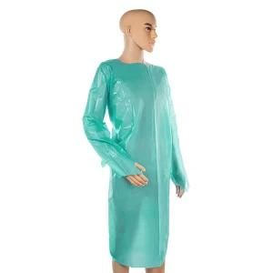 Green Disposable Gown PP Nonwoven Isolation Gown