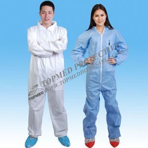 Hot Sale Disposable PP Non Woven Lab Coat, Visit Gown