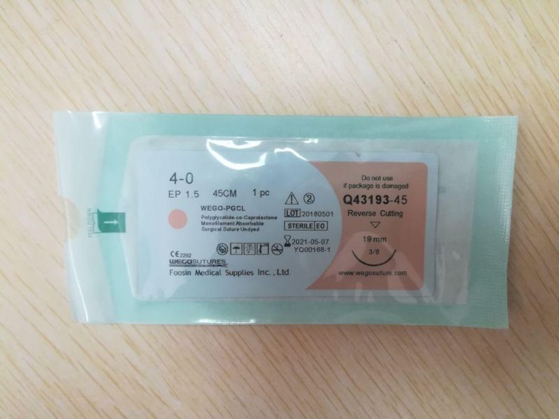 Wego Absorable Suture -Pgcl with PE Tray