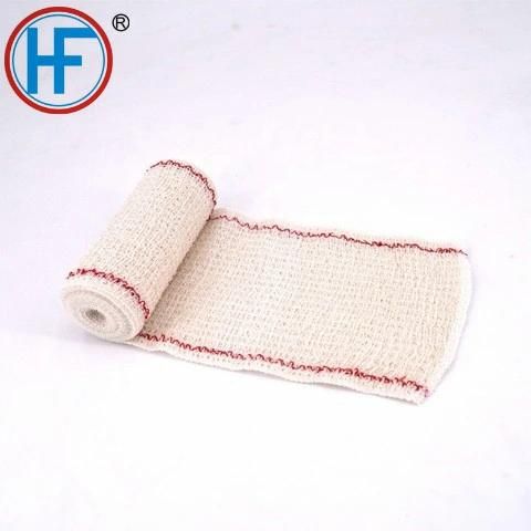 Medical CE ISO 13485 Approved Cotton Crepe Bandages High Elastic Bandage with Clips