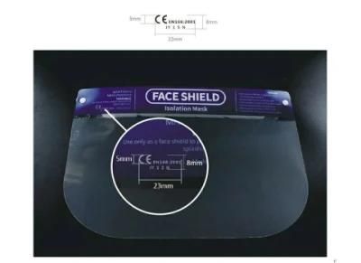 Transparent &#160; Face Shield 0.25mm Pet Plastic Adjustable Kids Protective Safety Anti-Fog Anti Splash Clear Visor Face Shield