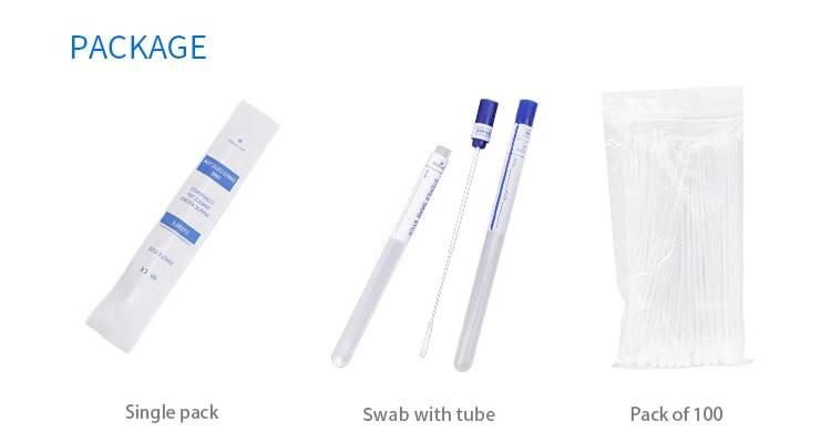 New Design Medical Test Sterile Bamboo Stick Cotton Swab