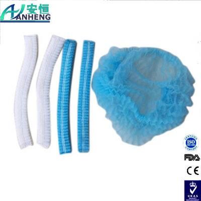 Disposable Headwear Mob Cap Crimped (Blue)